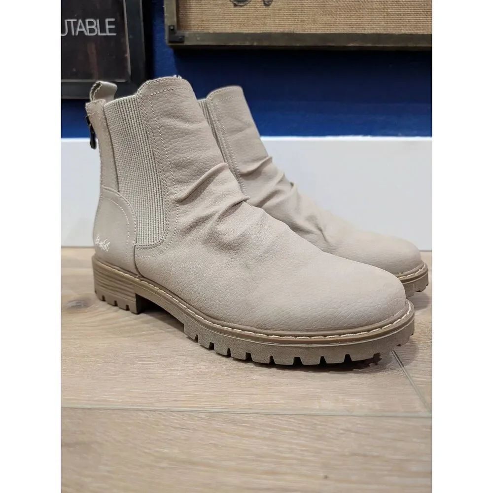 Blowfish Malibu Redsen-2 Chelsea Boots Cloud Beige Size 10 EUC